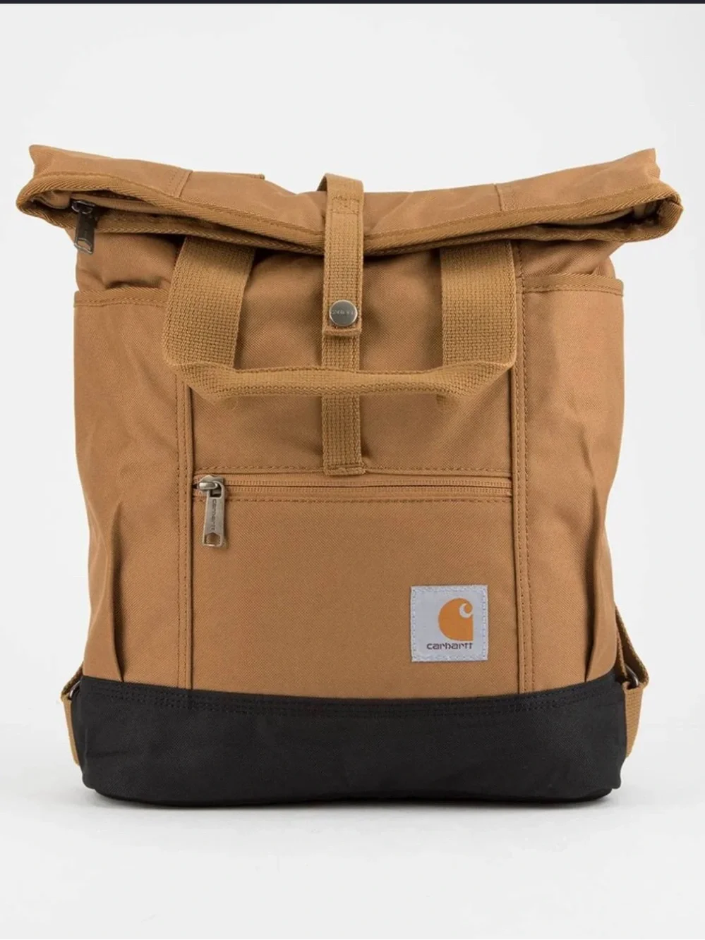 Carhartt Tan Roll-Top Backpack with Black Base - Picture 1 of 4